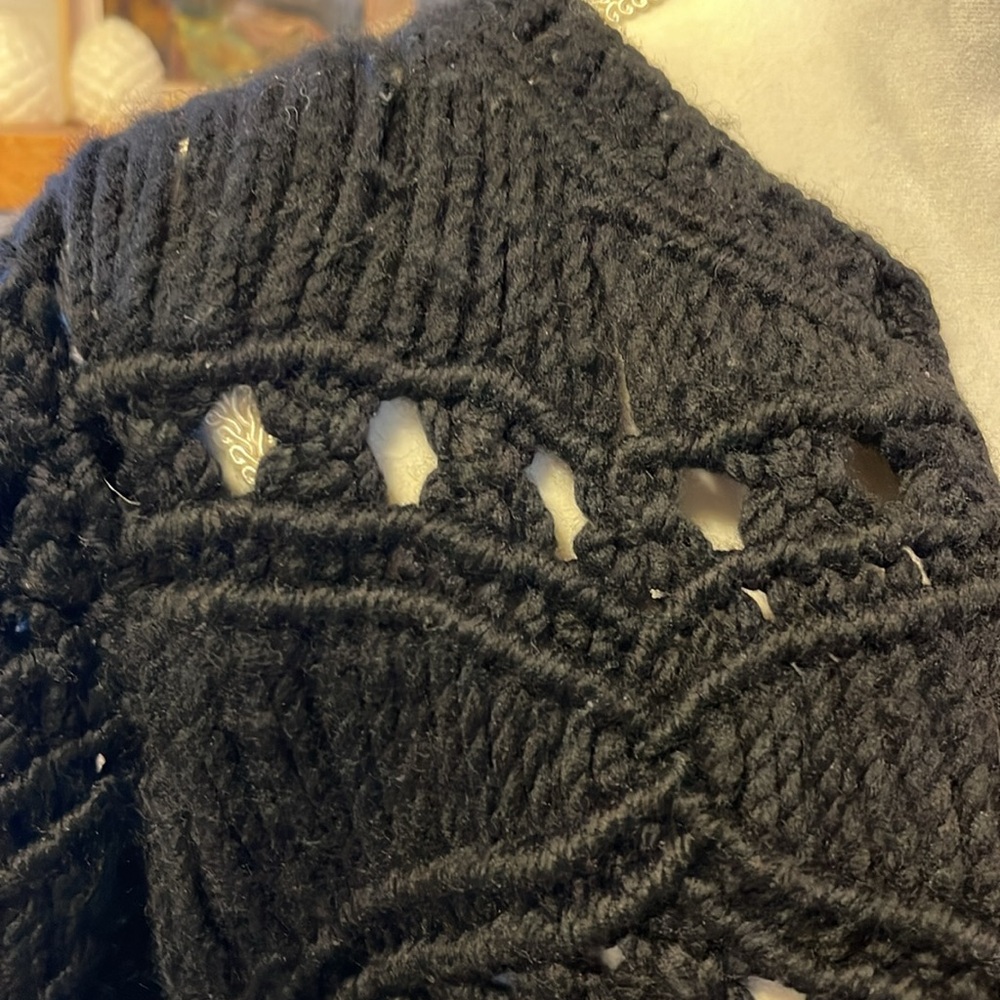 Tabula Rasa Wool Crocheted Cardigan - Picture 3 of 9